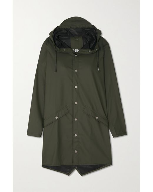 Rains Hooded Coated-shell Jacket