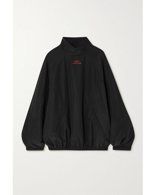 Balenciaga Oversized Embroidered Shell Track Jacket