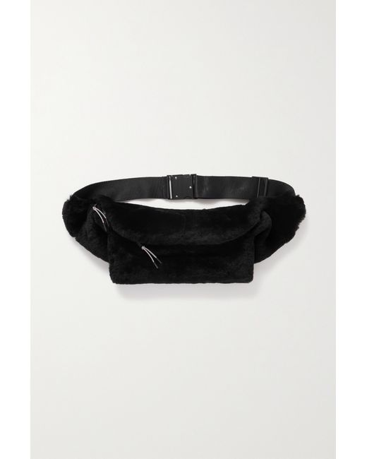 Yves Salomon Grosgrain-trimmed Faux Fur Belt Bag