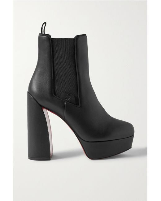 Christian Louboutin Movidastic 130 Leather Platform Ankle Boots