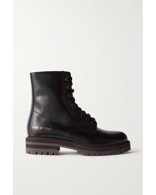 Common Projects Leather Combat Boots