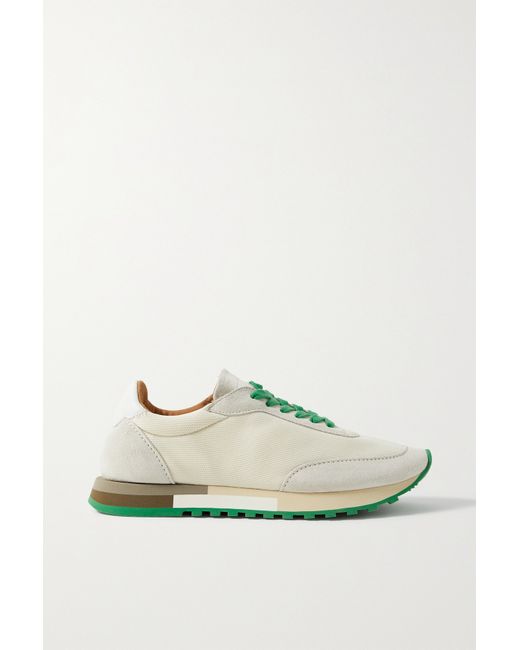 The Row Owen block Mesh And Suede Sneakers