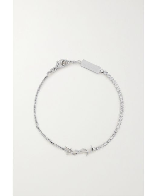 Saint Laurent tone Crystal Bracelet