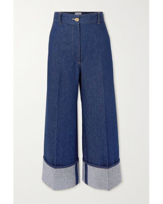 Patou High-rise Wide-leg Organic Jeans