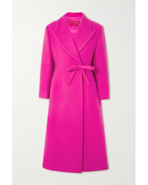 Valentino Wool-blend Wrap Coat