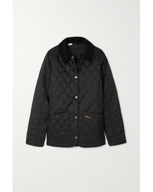 Barbour Annandale Corduroy-trimmed Quilted Shell Jacket