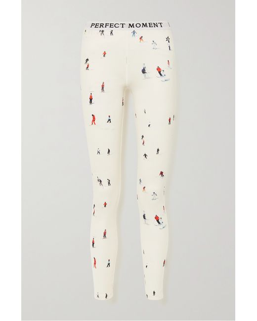 Perfect Moment Printed Stretch-jersey Leggings