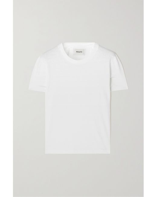 Khaite Emmylou Cotton-jersey T-shirt