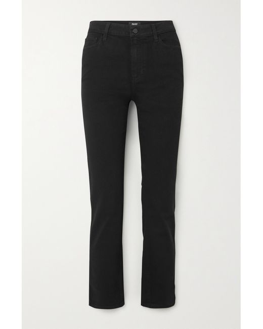 Paige Cindy Cropped High-rise Straight-leg Jeans