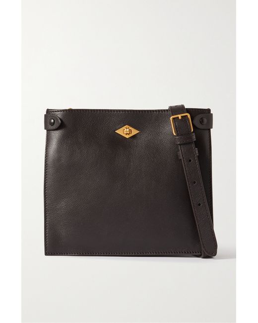 Métier Stowaway Leather Shoulder Bag Dark