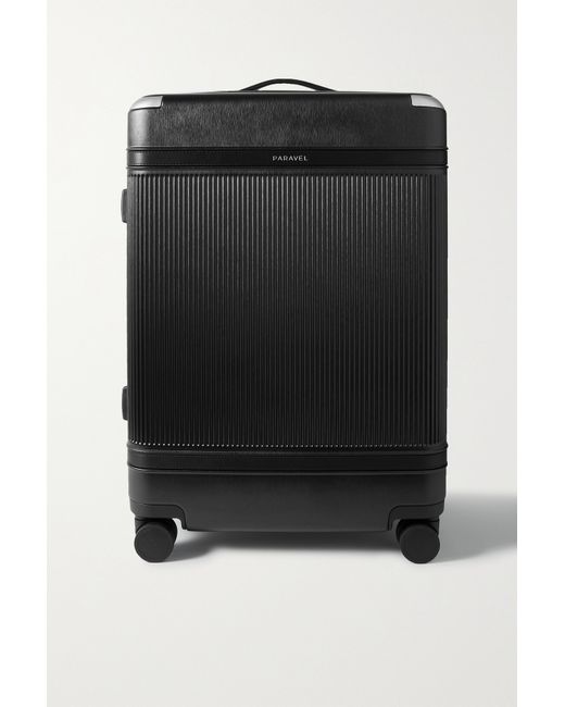 Paravel Net Sustain Aviator Grand Vegan Leather-trimmed Recycled Hardshell Suitcase