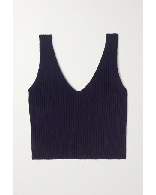 Eres Raphaelle Ribbed Wool And Cashmere-blend Tank