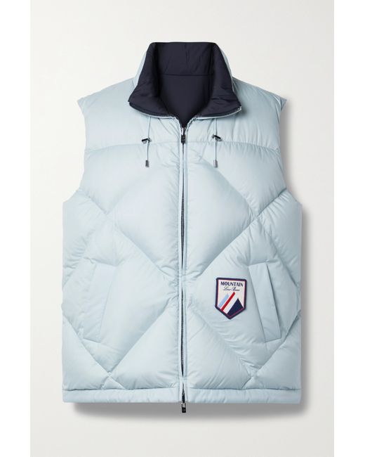 Loro Piana Silas Reversible Hooded Quilted Shell Down Gilet
