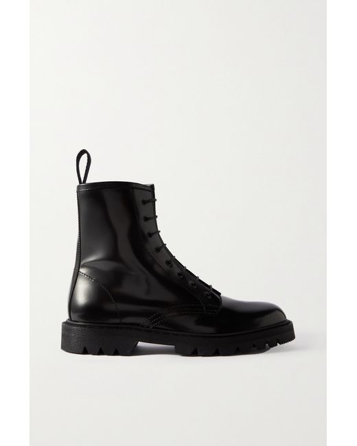 The Row Ranger Lace-up Leather Ankle Boots