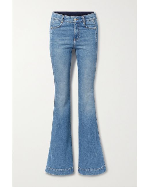 Stella McCartney Printed High-rise Flared Jeans