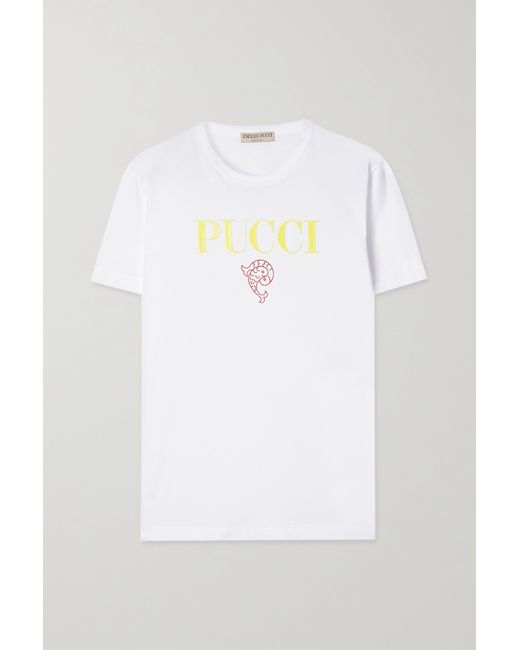 Pucci Appliquéd Cotton-jersey T-shirt