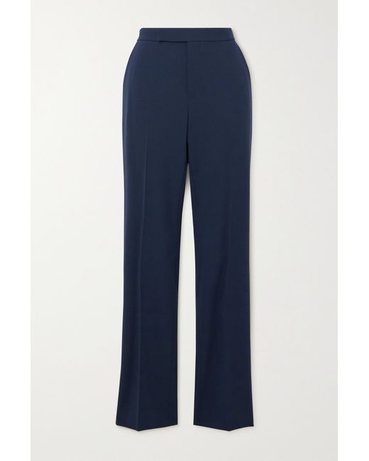 Ralph Lauren Collection Seth Wool-blend Straight-leg Pants Navy