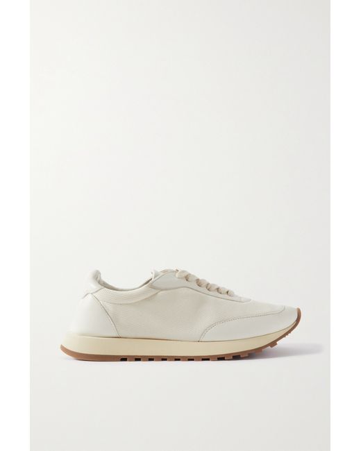 The Row Owen Runner Leather And Mesh Sneakers