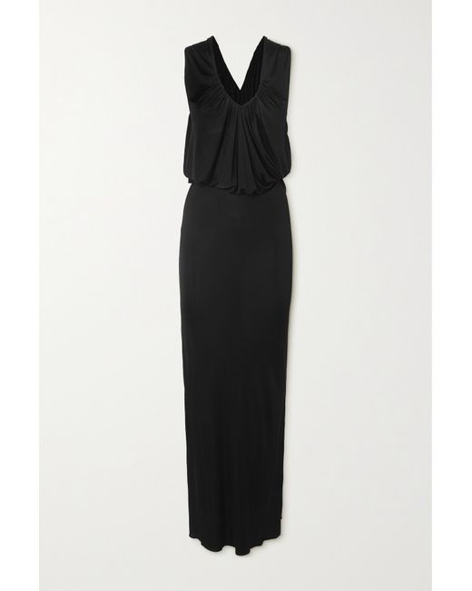 Saint Laurent Gathered Jersey Gown