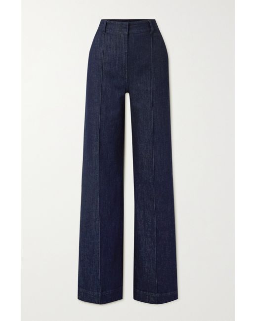 Another Tomorrow Net Sustain High-rise Straight-leg Stretch Organic Jeans