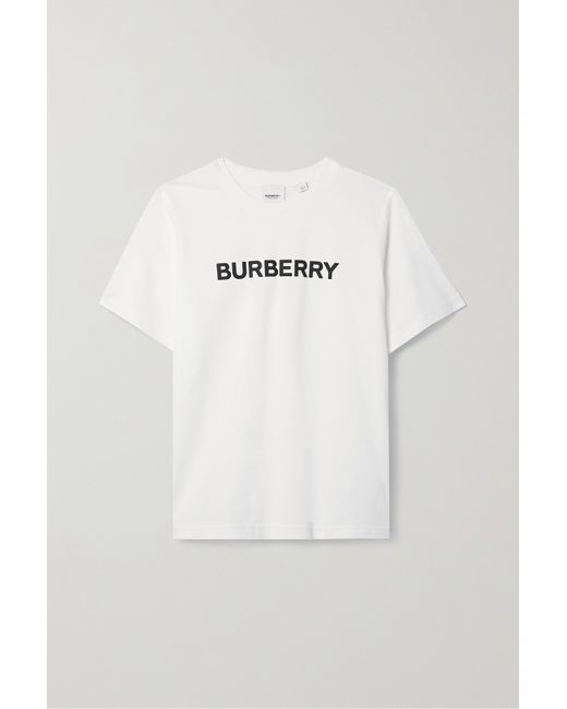 Burberry Printed Cotton-jersey T-shirt