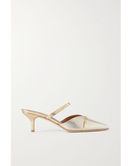 Malone Souliers Frankie 45 Metallic Leather Pumps