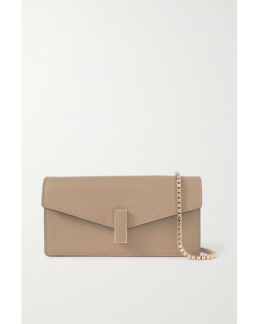 Valextra Iside Textured-leather Clutch