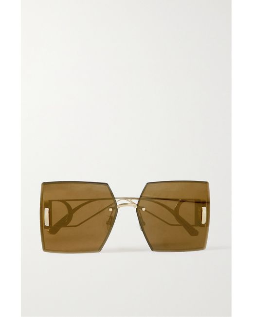 Dior 30montaigne Square-frame tone Sunglasses one