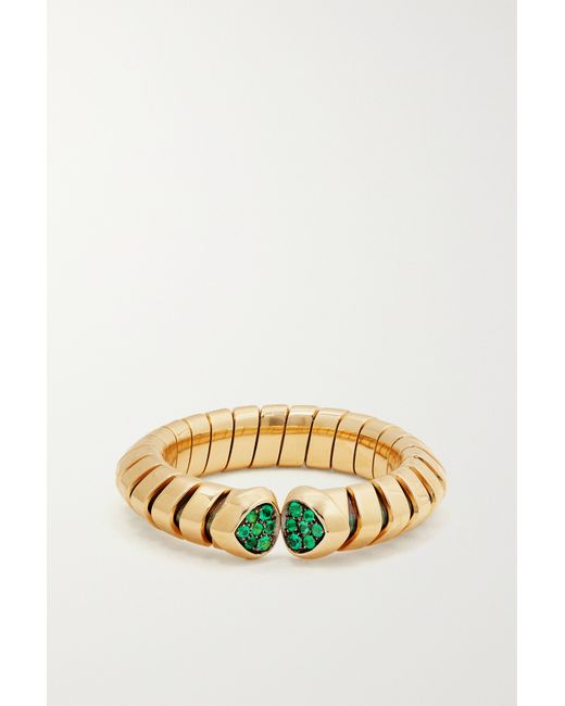 Marina B Trisolina 18-karat Emerald Ring