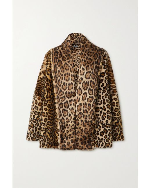 Dolce & Gabbana Oversized Leopard-print Faux Fur Coat Leopard print