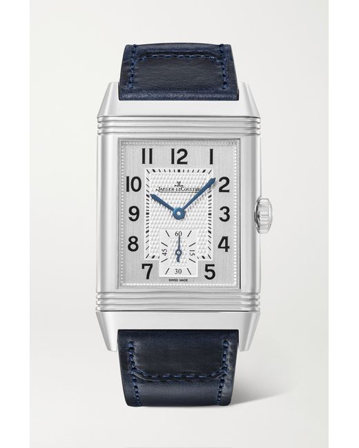 Jaeger-Lecoultre Reverso Classic New York Limited Edition Hand-wound 45.6mm Stainless Steel And Leather Watch
