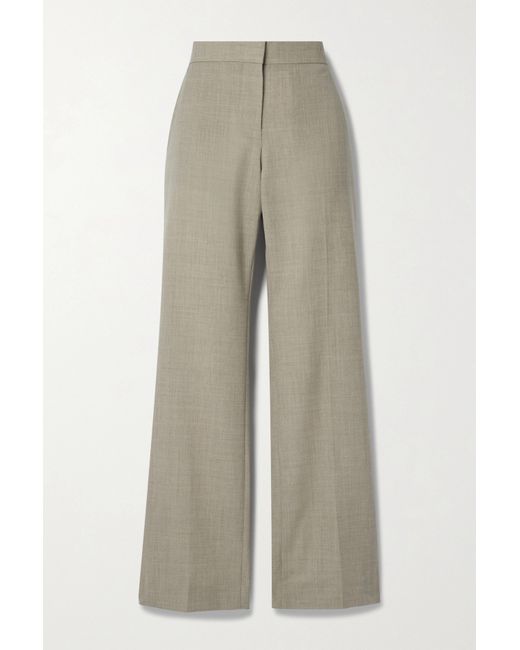 The Row Baer Wool Straight-leg Pants Neutral