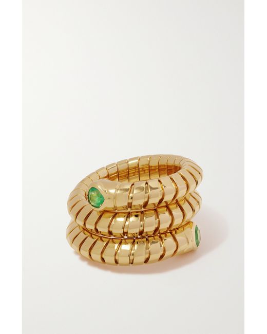 Marina B Trisola 18-karat Emerald Ring
