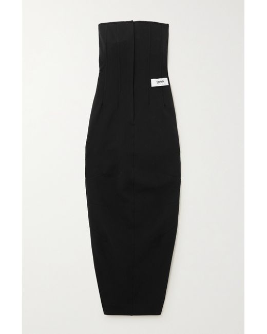 Dolce & Gabbana Kim Zip-detailed Stretch-crepe Bustier Maxi Dress