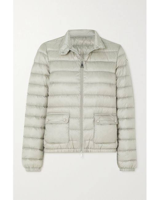 Moncler Lans Quilted Metallic Shell Down Jacket