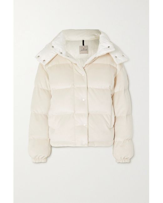 Moncler Daos Hooded Quilted Padded Fleece Down Jacket