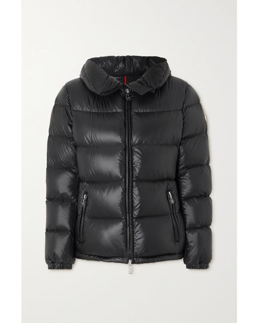 Moncler Douro Hooded Appliquéd Quilted Shell Down Jacket