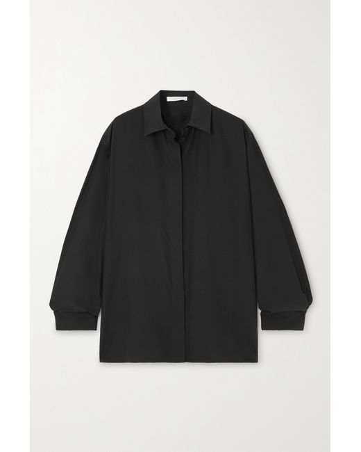 The Row Sisella Oversized Silk And Wool-blend Shirt