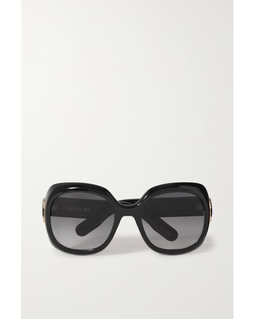 Dior Lady 9522 S1i Oversized Round-frame Acetate Sunglasses
