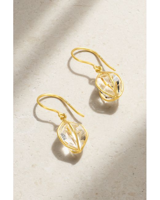 Pippa Small 18-karat Herkimer Diamond Earrings One