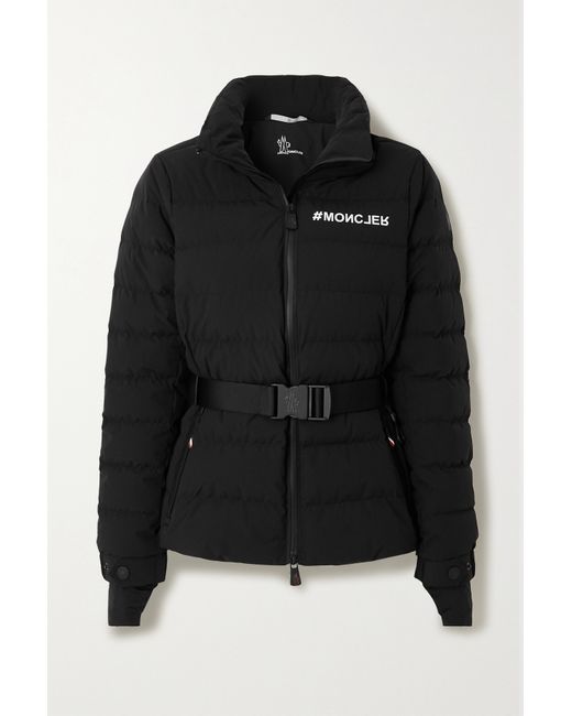 Moncler Grenoble Bettex Hooded Belted Quilted Shell Down Jacket