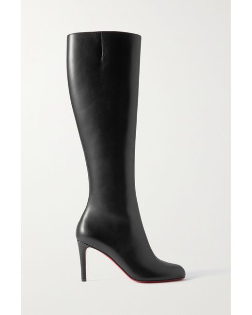 Christian Louboutin Pumppie 85 Leather Knee Boots