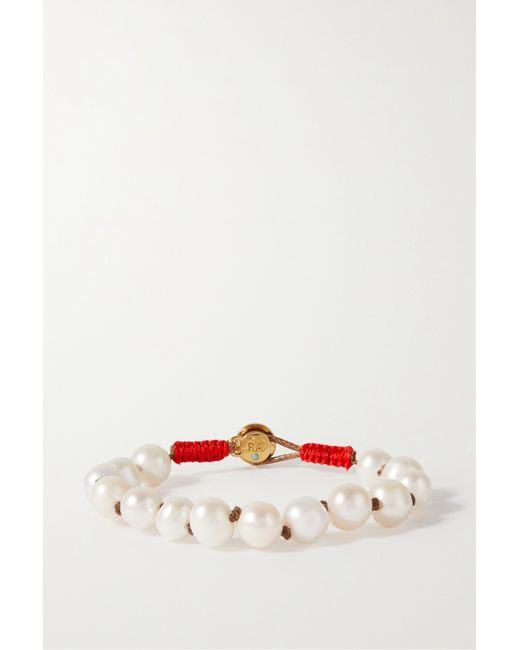 Roxanne Assoulin Pearl And Gold-tone Bracelet