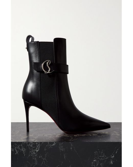 Christian Louboutin Cl Leather Ankle Boots