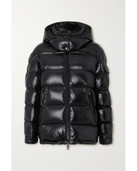 Moncler Maire Hooded Quilted Glossed-shell Down Jacket