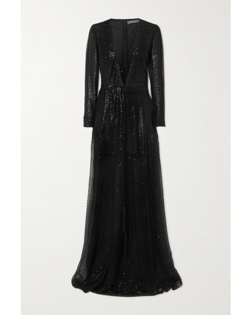 Ralph Lauren Collection Carmelo Embellished Tulle Gown