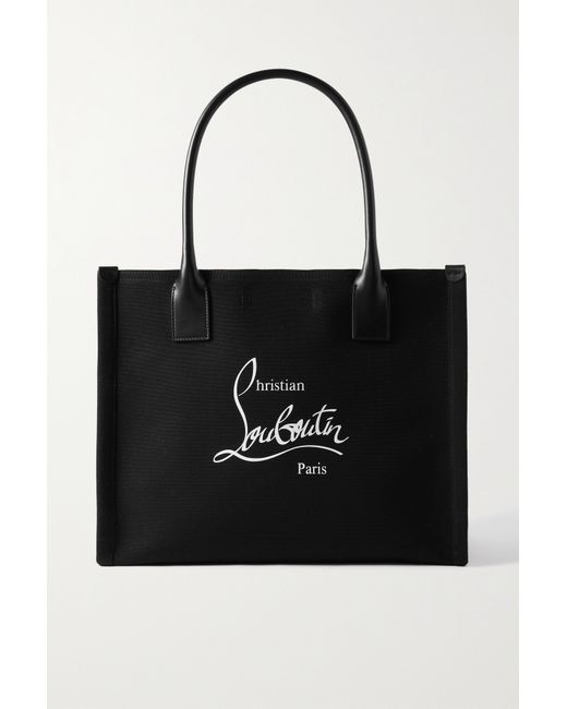 Christian Louboutin Nastroloubi Large Leather-trimmed Printed Canvas Tote