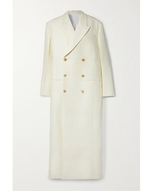 The Row Catena Oversized Wool And Silk-blend Cady Coat