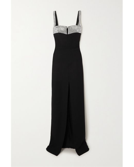 Rasario Crystal-embellished Stretch-crepe Gown