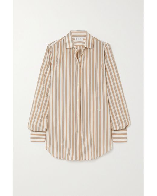 Loro Piana Kara Striped Silk Shirt